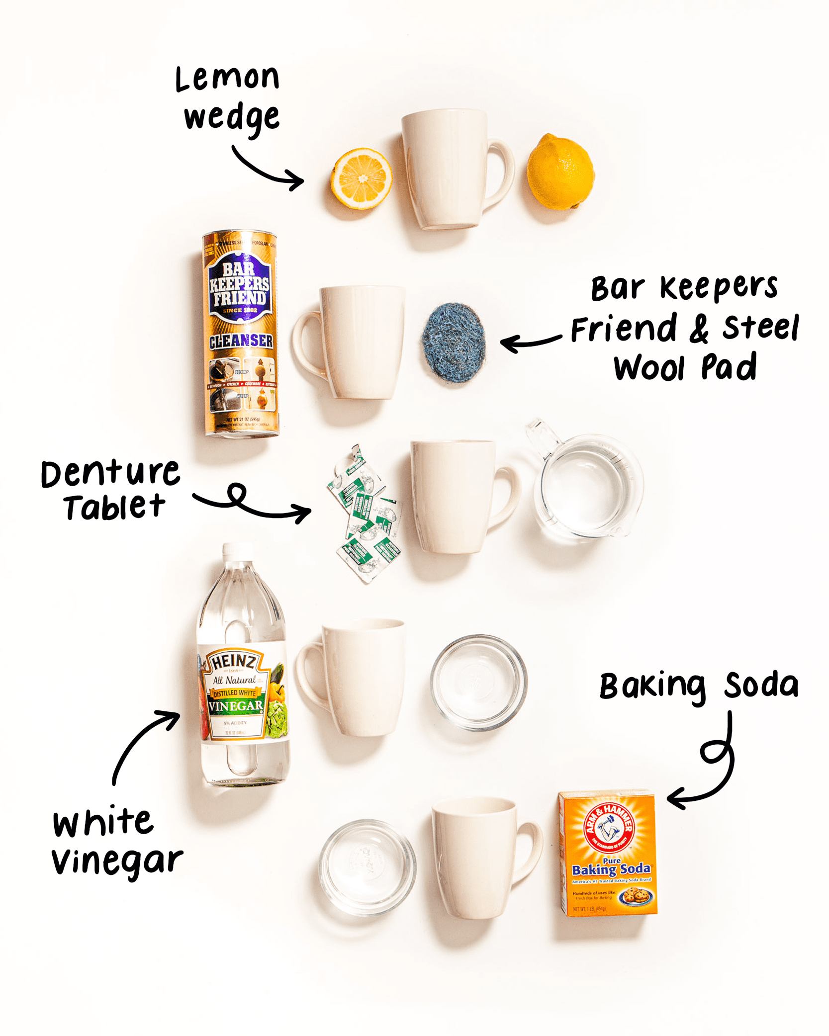 how to remove coffee stains from stainless steel coffee mug